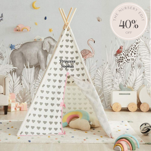 Under the Stars Teepee - Sweetheart (Discount applied at checkout)